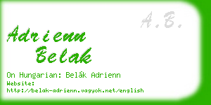 adrienn belak business card